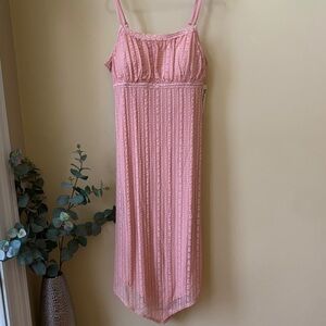 No Boundaries Elegant Dusty Rose Pink Stretch Lace Dress